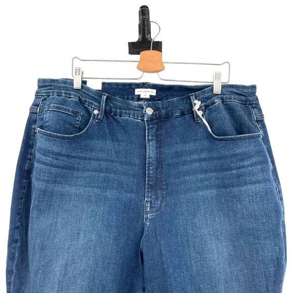 Good American Good Legs Raw Hem Skinny Jeans In Blue653 Plus Size 24 - Picture 3 of 12